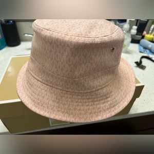 Pink Michael Kors bucket hat